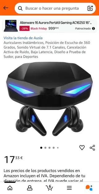 Auriculares Inalámbricos Ausla BT Negros