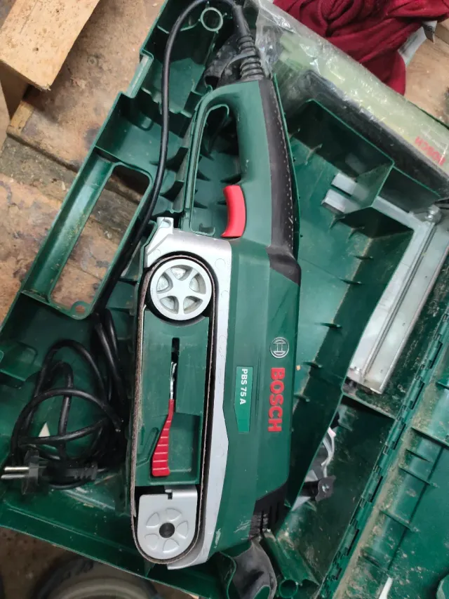 Lijadora de banda Bosch PBS 75 AE Set