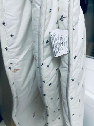 Edredón Cuna Reversible Nubes Estrellas