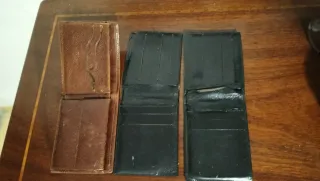 Lote 3 Carteras Vintage Cuero