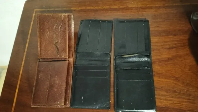 Lote 3 Carteras Vintage Cuero