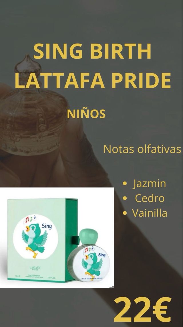 Perfume Lattafa Sing Birth Pride Niños