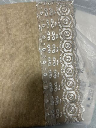 Tovaglia Shabby Chic Beige con Fiocco