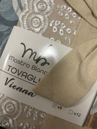 Tovaglia Shabby Chic Beige con Fiocco