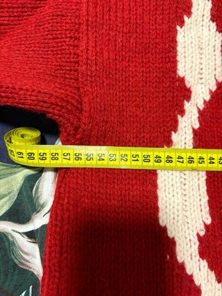 Jersey Roberto Verino Rojo y Blanco Lana y Alpaca