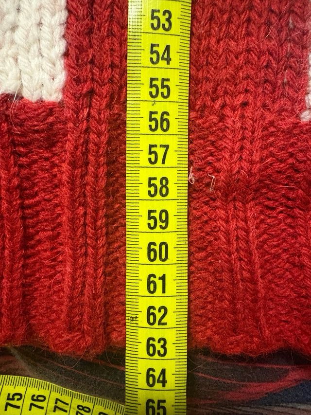 Jersey Roberto Verino Rojo y Blanco Lana y Alpaca