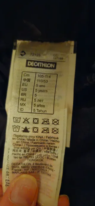 Pantalón nieve niña Decathlon T.5 años