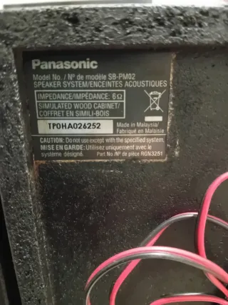 Amplificatore + Casse Audio Panasonic