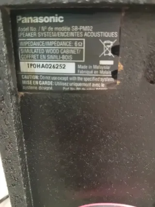 Amplificatore + Casse Audio Panasonic