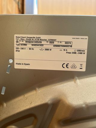 piezas lavadora Bosch