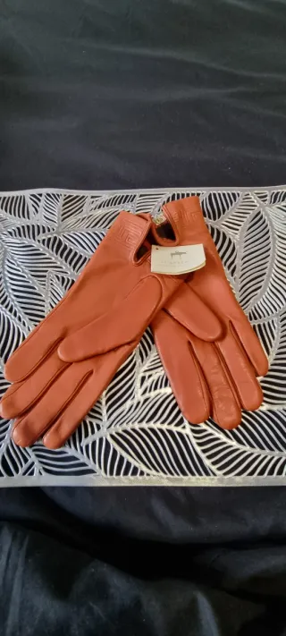 Elegantes guantes de piel mujer T7.5