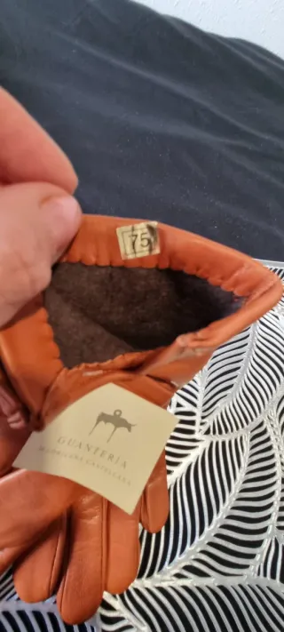 Elegantes guantes de piel mujer T7.5