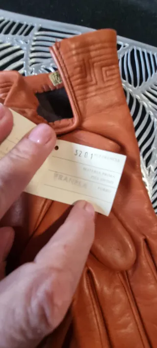 Elegantes guantes de piel mujer T7.5