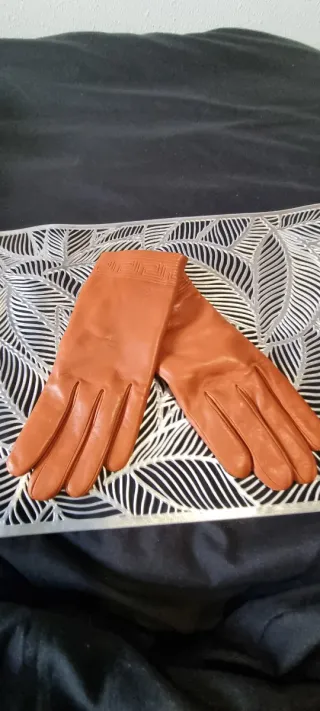 Elegantes guantes de piel mujer T7.5