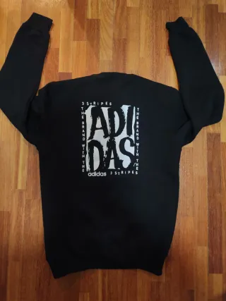Sudadera Adidas Negra sin Capucha Talla M