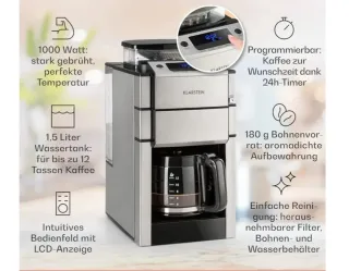 Cafetera de goteo automatica con Molinillo