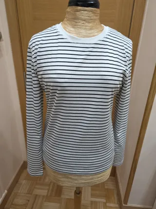Jersey de algodón a rayas