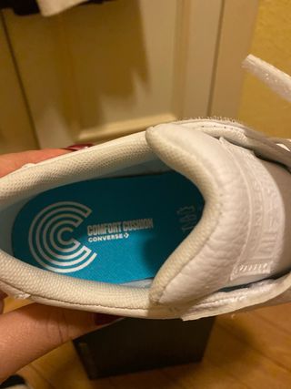 Converse niña blancas velcro