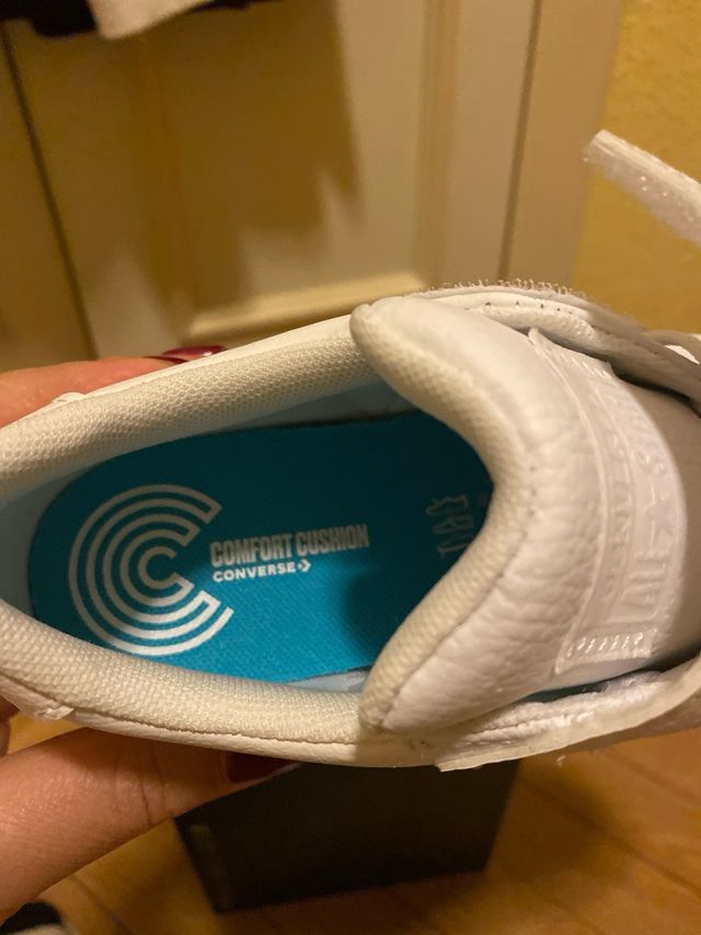 Converse niña blancas velcro