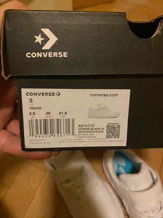 Converse niña blancas velcro