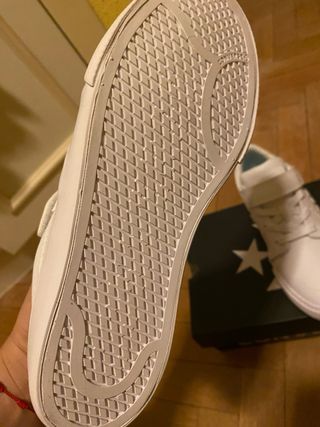Converse niña blancas velcro