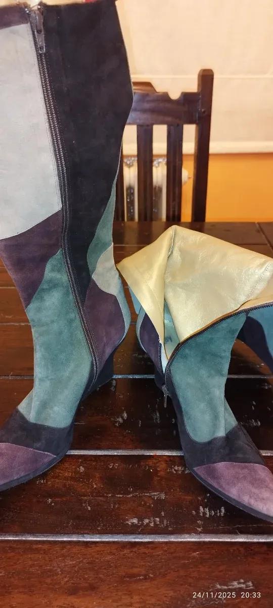 Botas de mujer patchwork