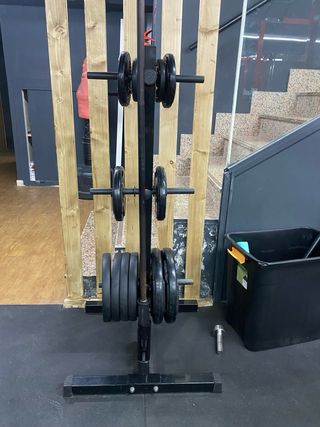 Supporto per dischi da palestra