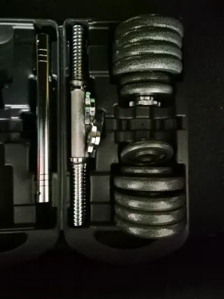 Kit Mancuernas/Barra 15kg