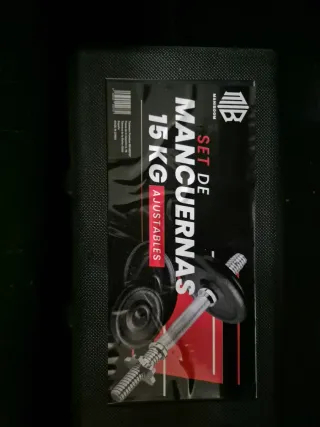 Kit Mancuernas/Barra 15kg