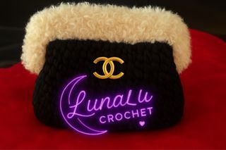 Borsa Chanel Crochet Beige/Nero