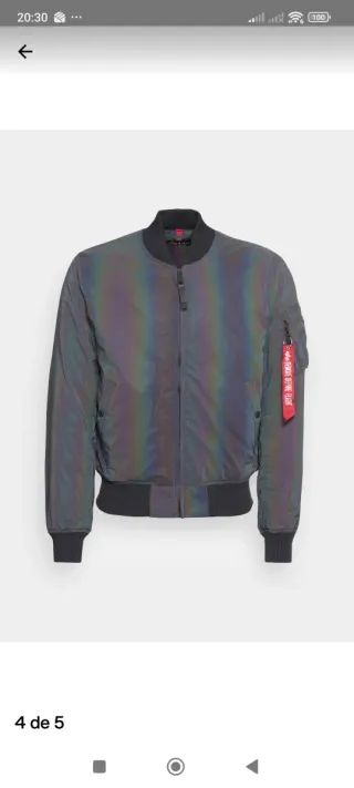 Cazadora Alpha Industries Reflective.