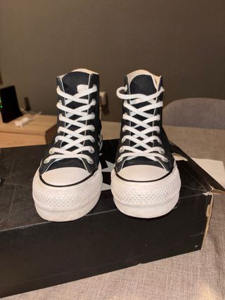 Converse All Star Plataforma Negras