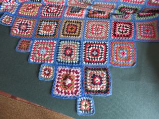 Manta patchwork de lana grande ¡NUEVA!