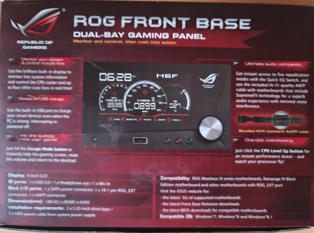 Asus ROG Front Base Dual-bay Gaming Panel