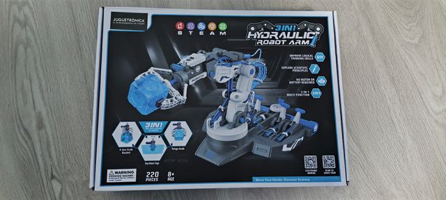Juguetronica Brazo Robot Hidráulico 3 en 1
