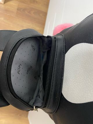 Mochila Perro Negro y Rosa