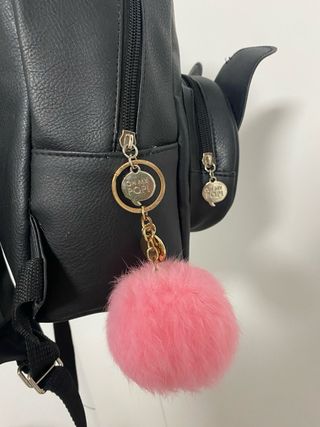 Mochila Perro Negro y Rosa