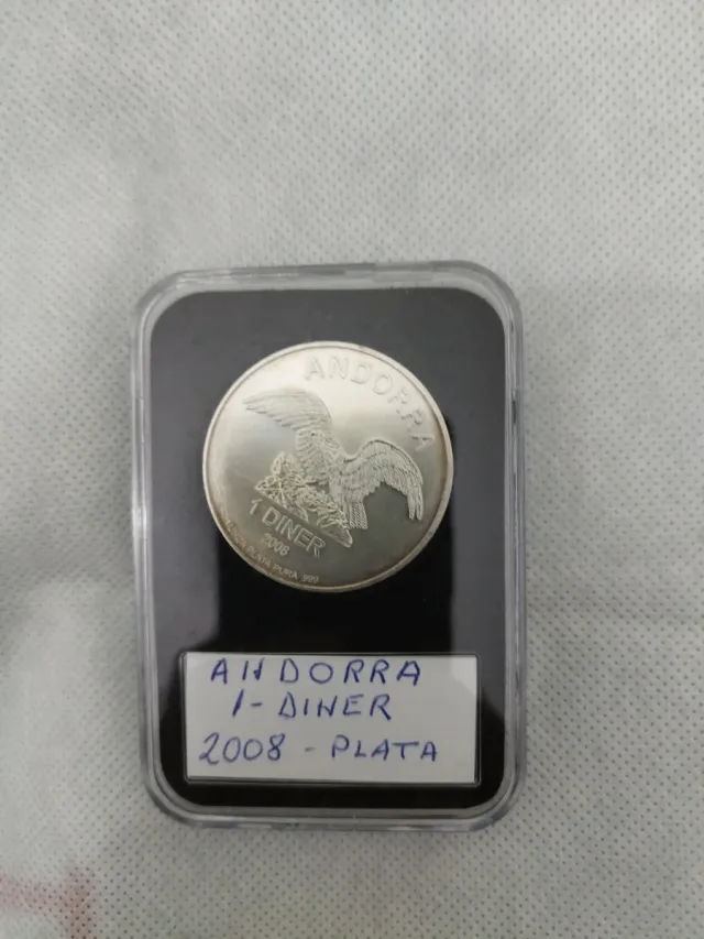 Onza Plata Andorra 2008 Onza plata San Marino 2025