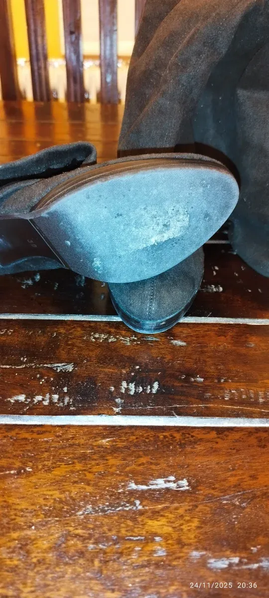 Botas altas mujer negras/grises