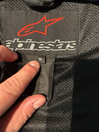 Chaqueta Moto Alpinestars Negra/Blanca