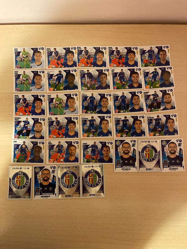 34 cromos del Getafe CF.