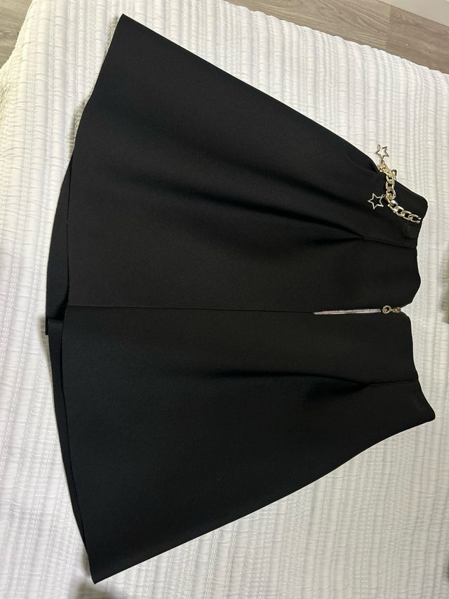 Falda Rinascimento Negra con Cadena