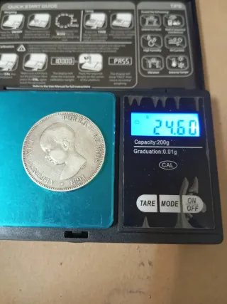 Moneda Plata Alfonso XIII 1891