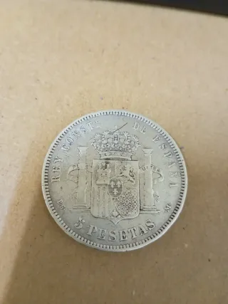 Moneda Plata Alfonso XIII 1891