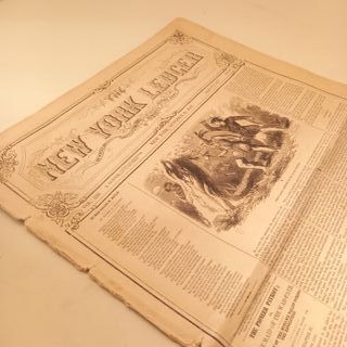 Jornal Antigo New York Ledger 1857
