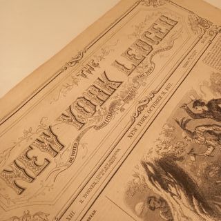 Jornal Antigo New York Ledger 1857