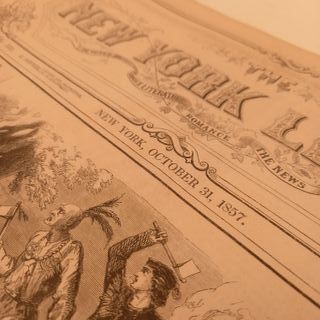 Jornal Antigo New York Ledger 1857