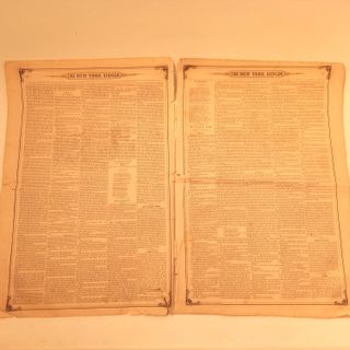Jornal Antigo New York Ledger 1857