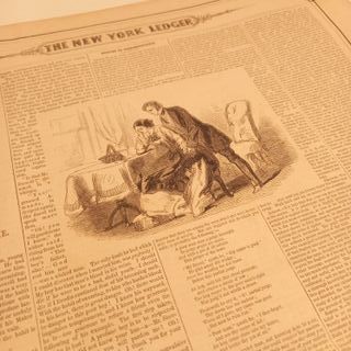 Jornal Antigo New York Ledger 1857