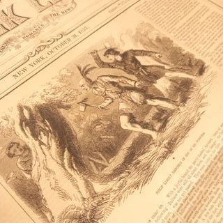 Jornal Antigo New York Ledger 1857